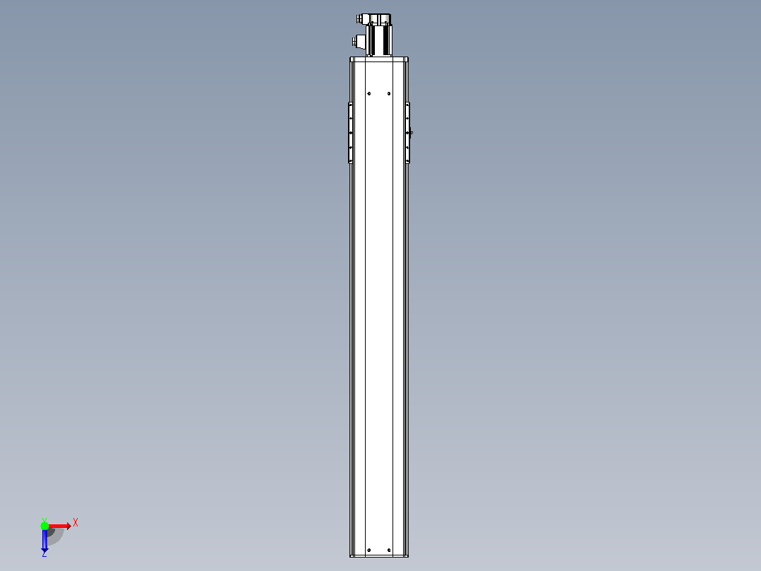 日规模组半封闭丝杆TPA-HNR-220D-3210C-L1400-M-C-P1K-N3俯视图