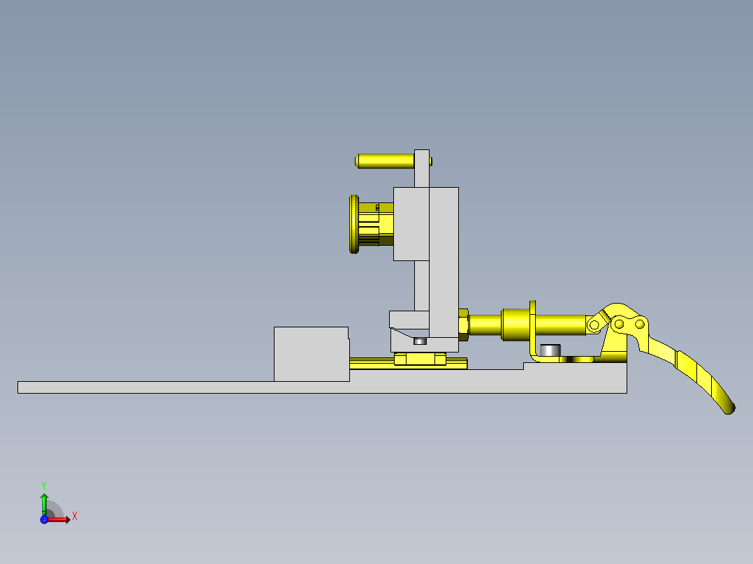 钣金弯曲夹具前视图