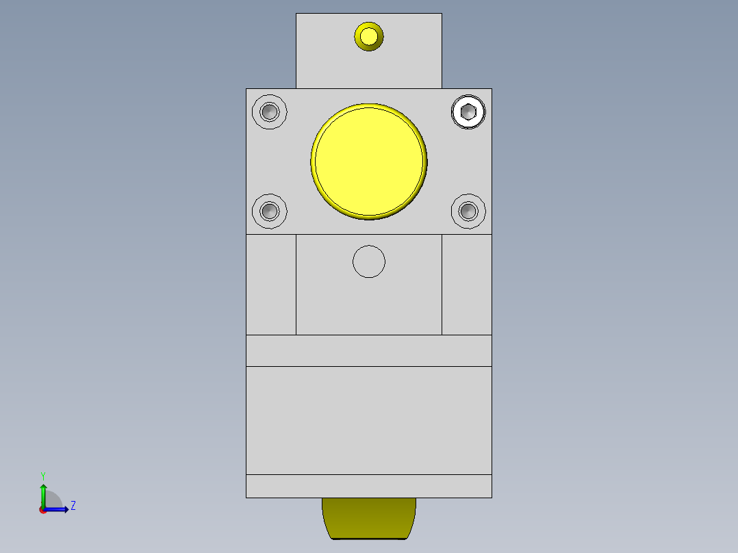 钣金弯曲夹具左视图