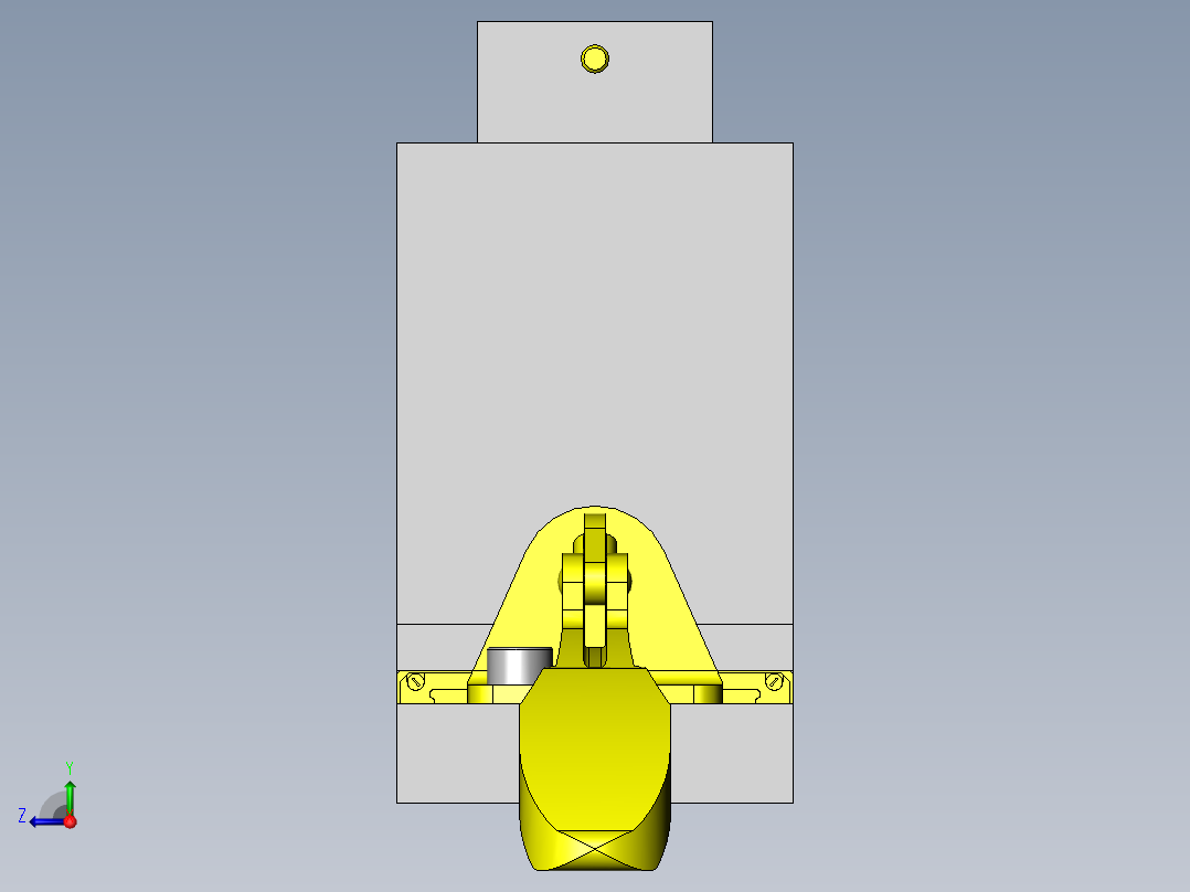 钣金弯曲夹具右视图