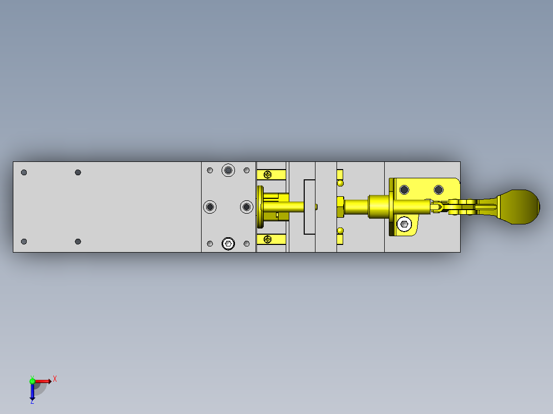 钣金弯曲夹具俯视图