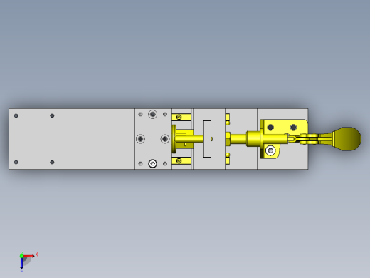 钣金弯曲夹具俯视缩略图