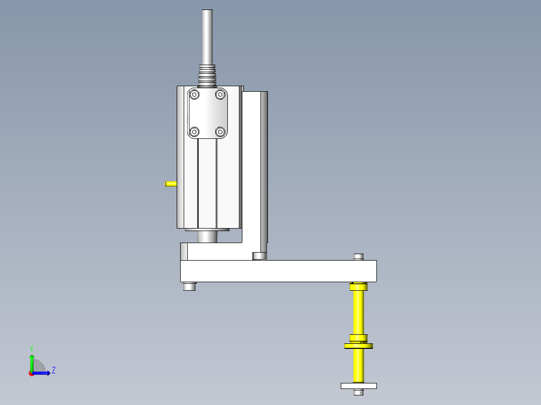工件的高度测定左视图