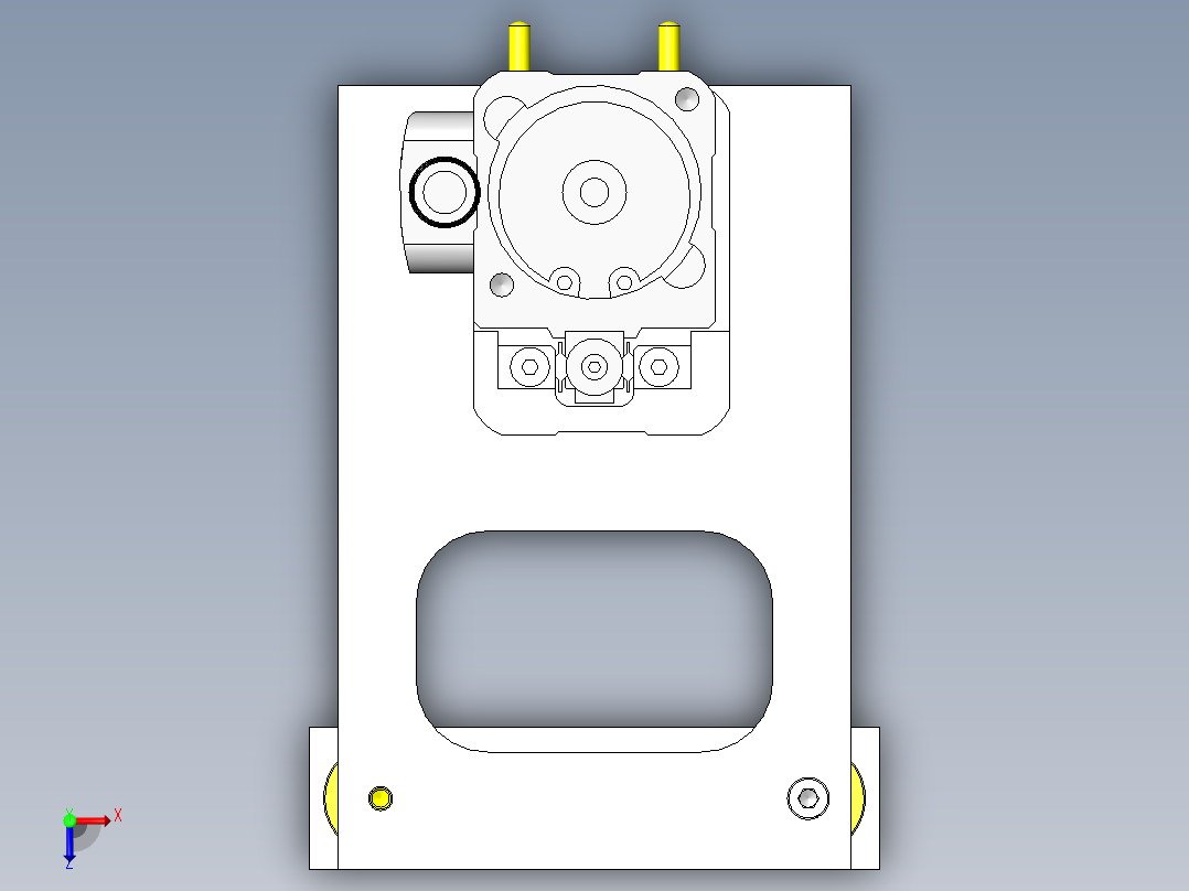 工件的高度测定俯视图