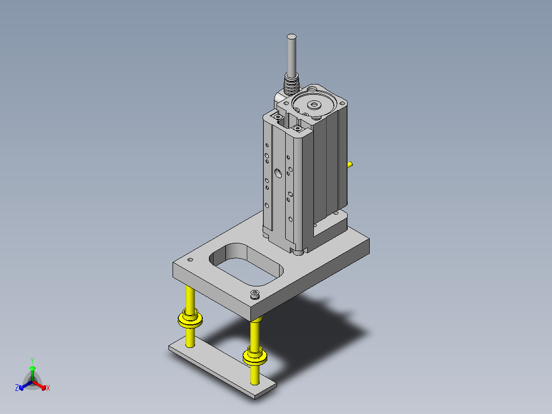 工件的高度测定正等轴测图