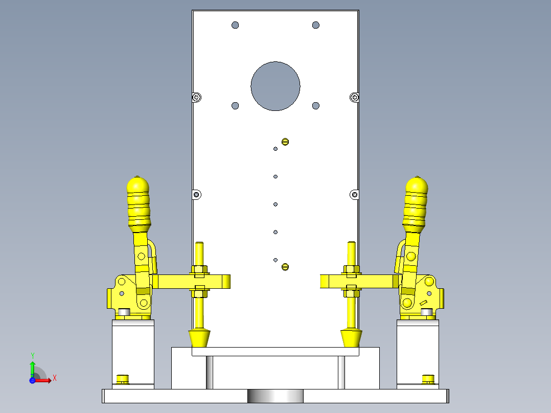 开关耐久试验夹具前视图