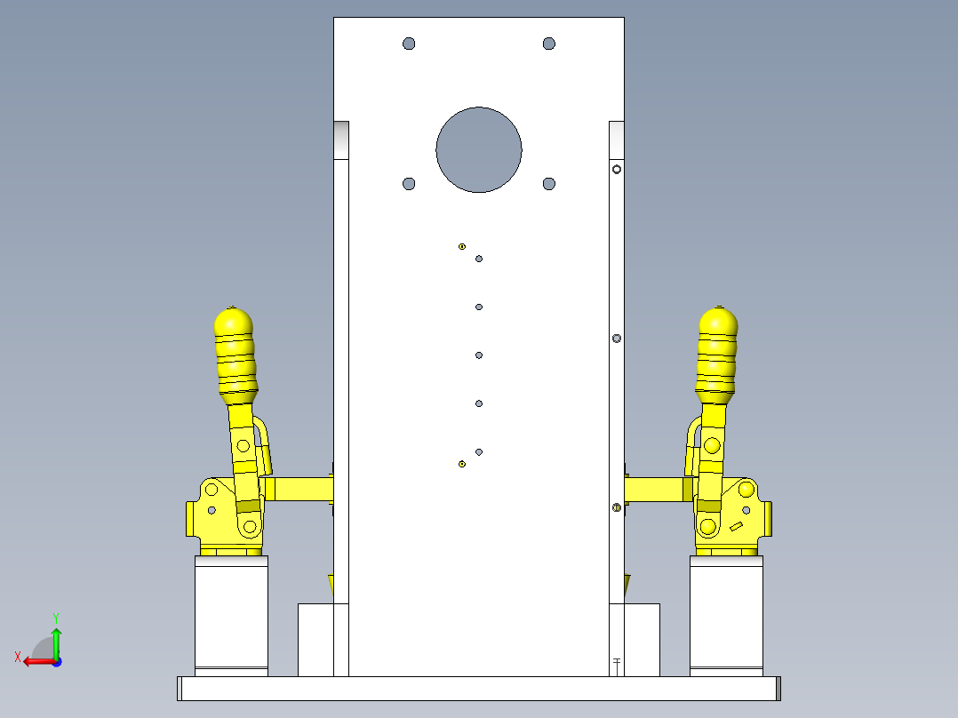 开关耐久试验夹具后视图