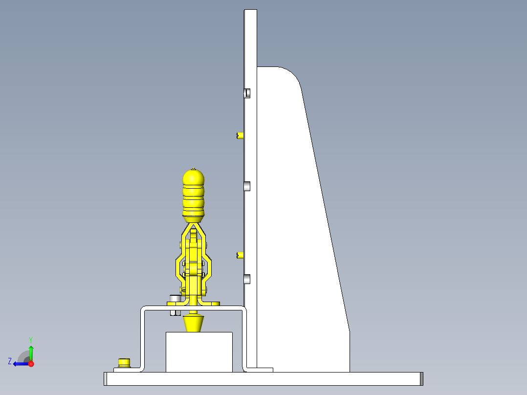 开关耐久试验夹具右视图