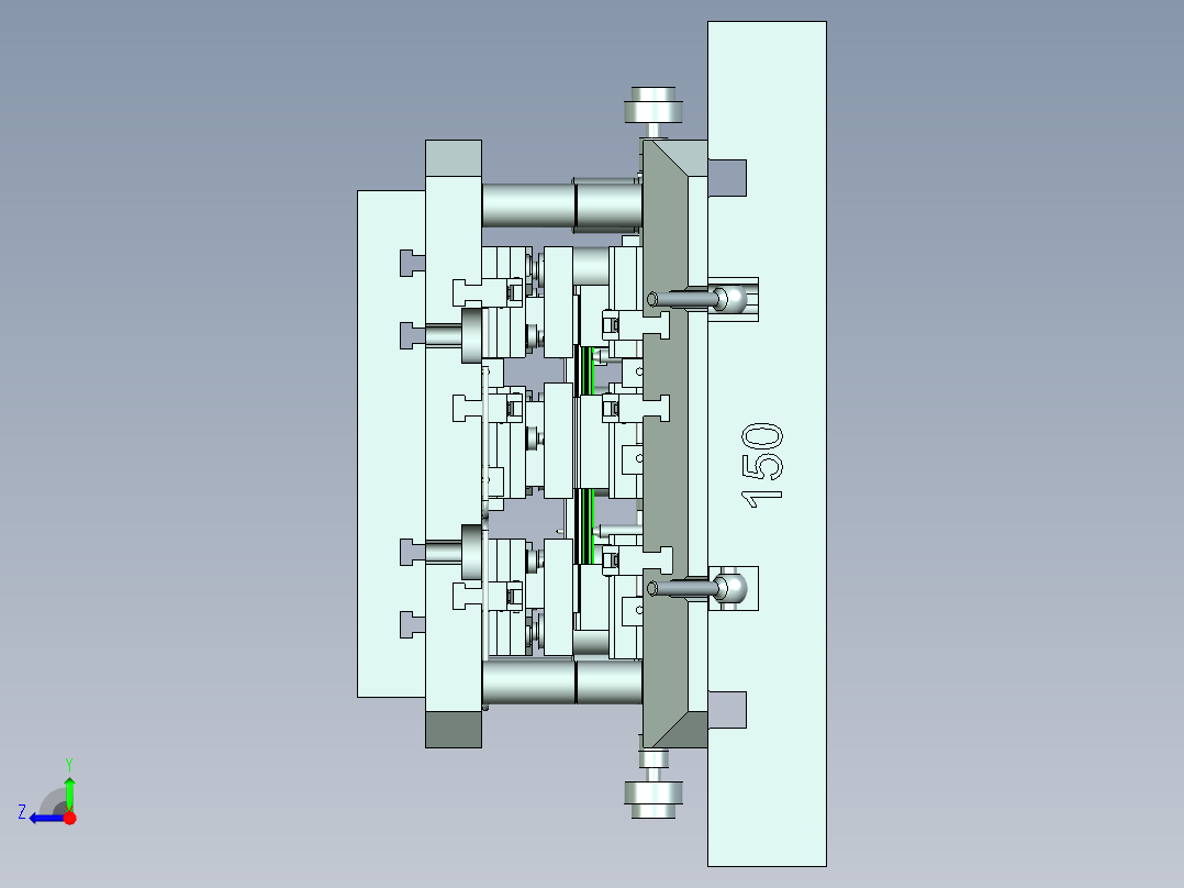 压装夹具附STP格式右视图
