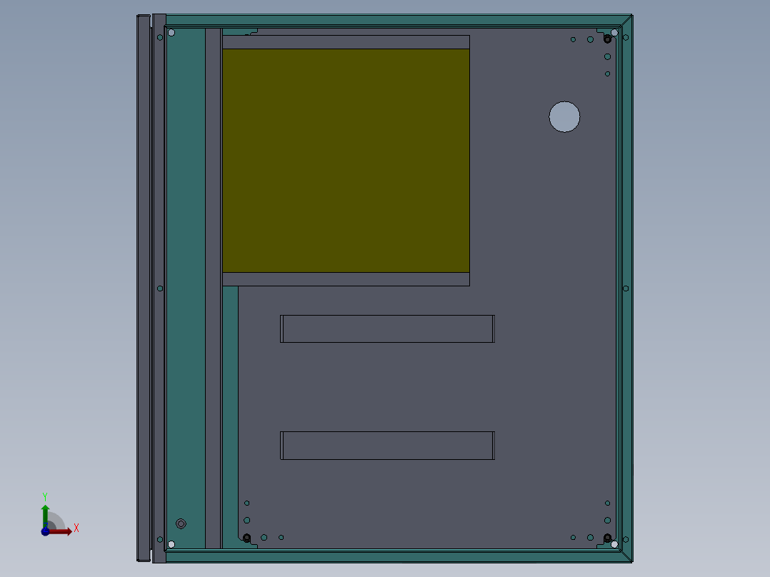 已生产机柜焊机设备（sw16可编辑+工程图+BOM）前视图