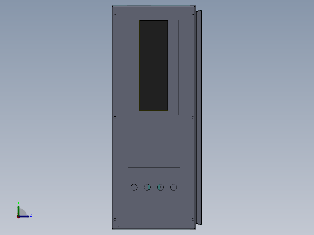 已生产机柜焊机设备（sw16可编辑+工程图+BOM）左视图