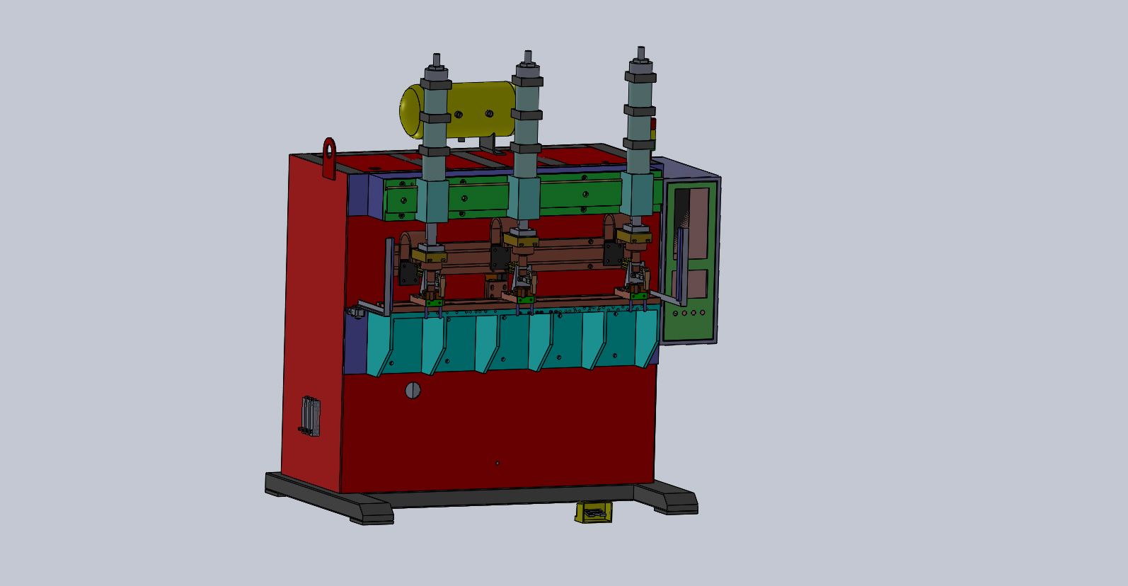 已生产机柜焊机设备（sw16可编辑+工程图+BOM）