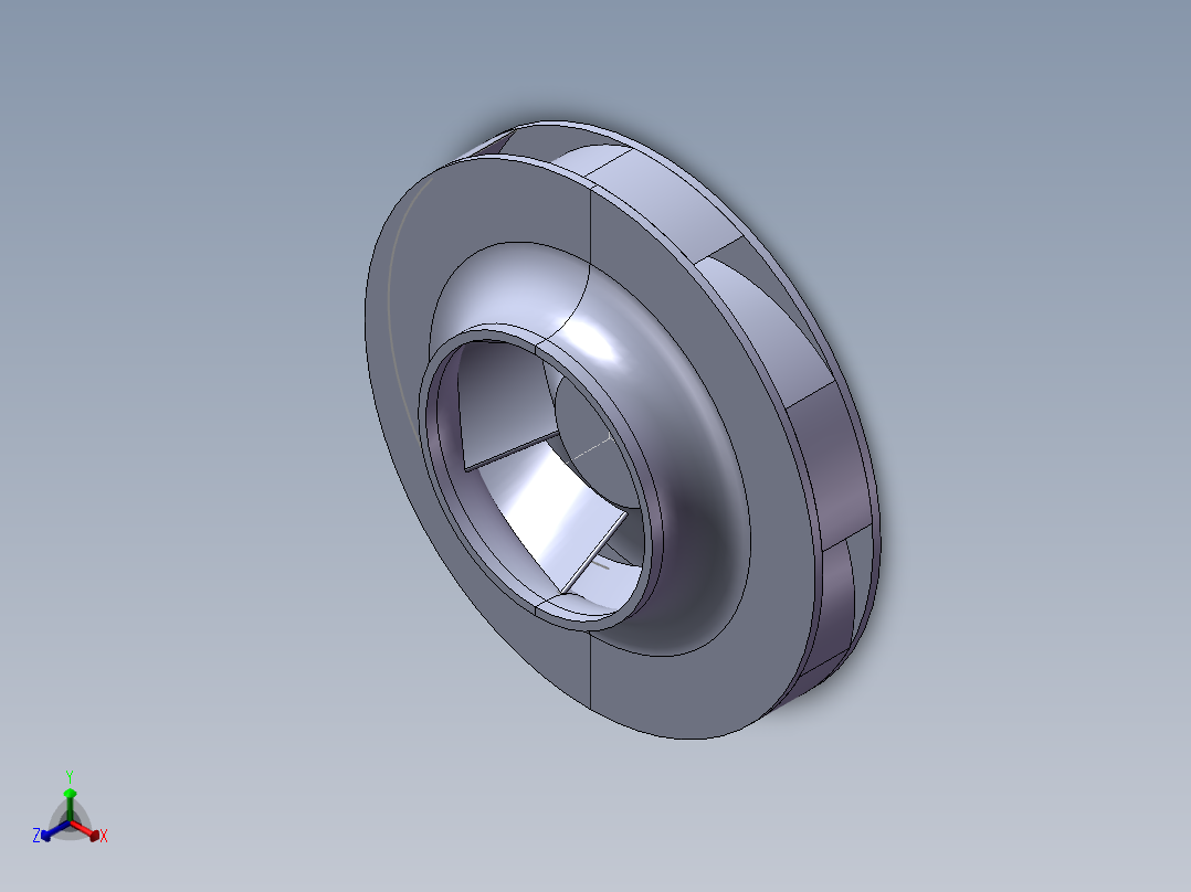 叶轮正等轴测图