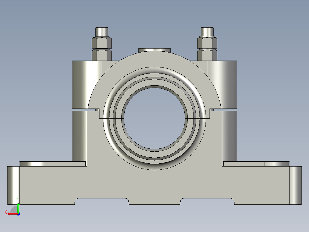 正滑动轴承后视图