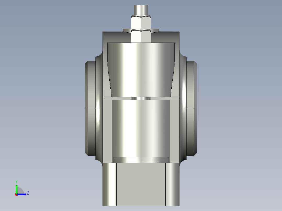 正滑动轴承左视图