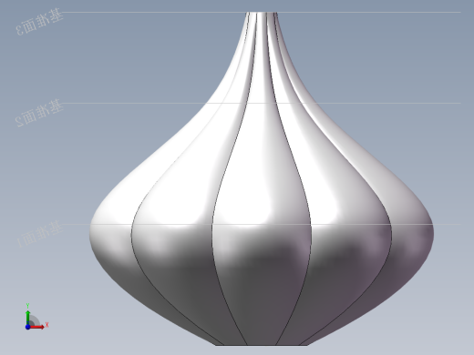 大蒜模型前视缩略图