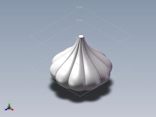 大蒜模型正等轴测缩略图
