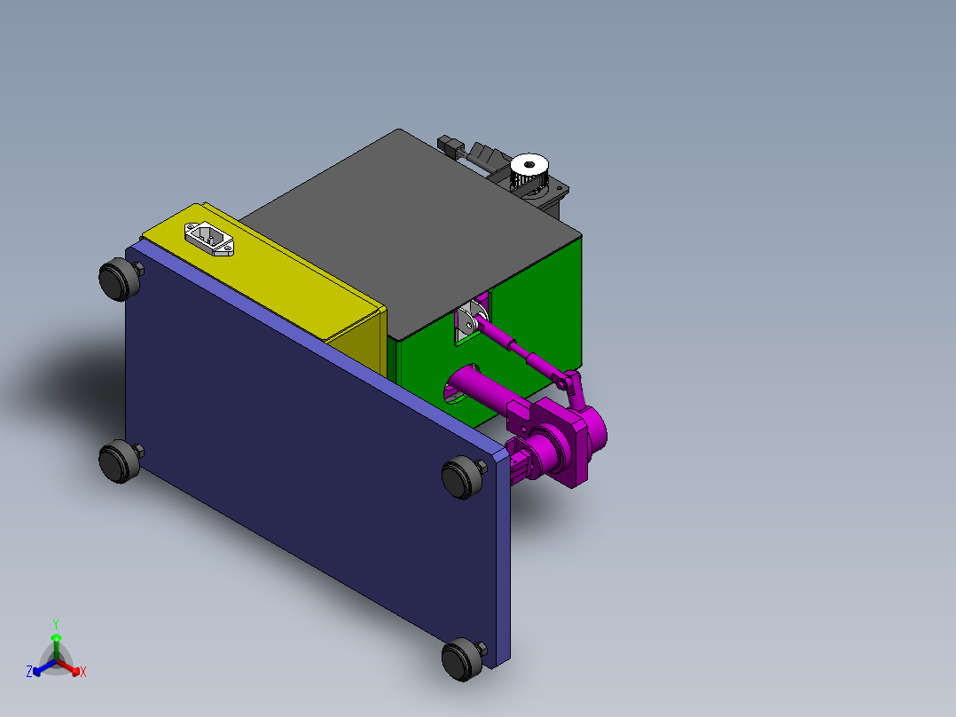 凸轮机械移栽手3D数模图纸 Solidworks设计 附STP正等轴测图