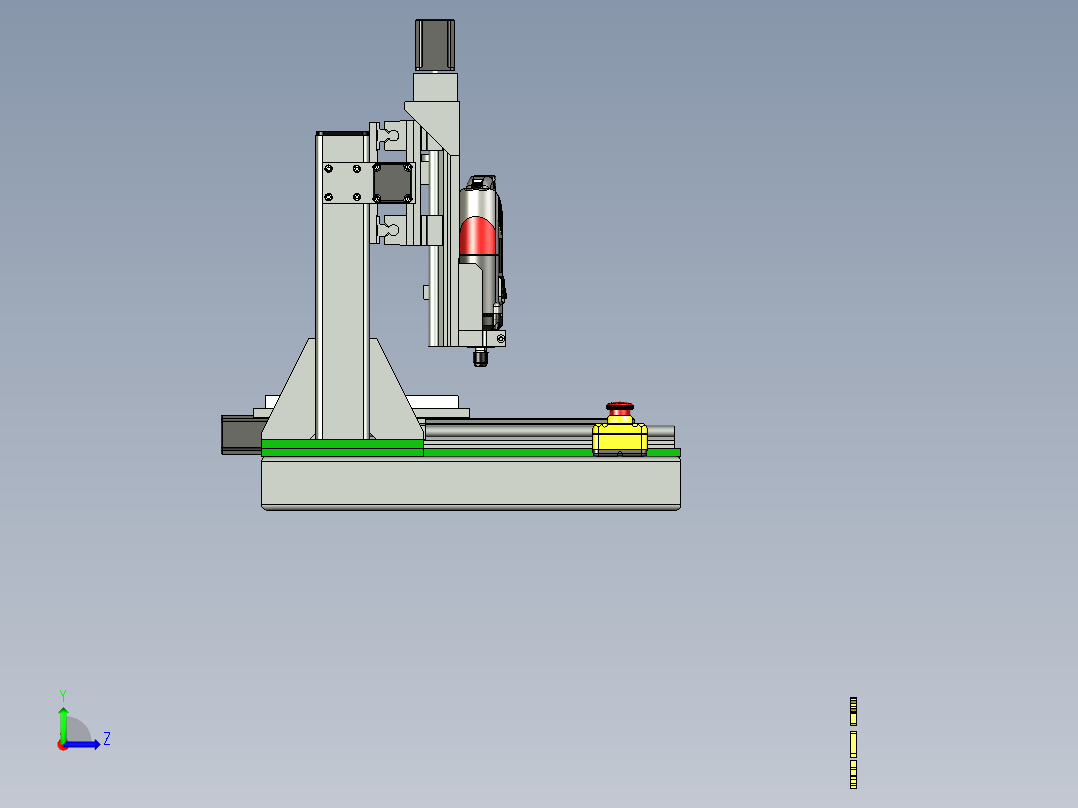 A8_桌面型三轴数控铣床SW2013左视图