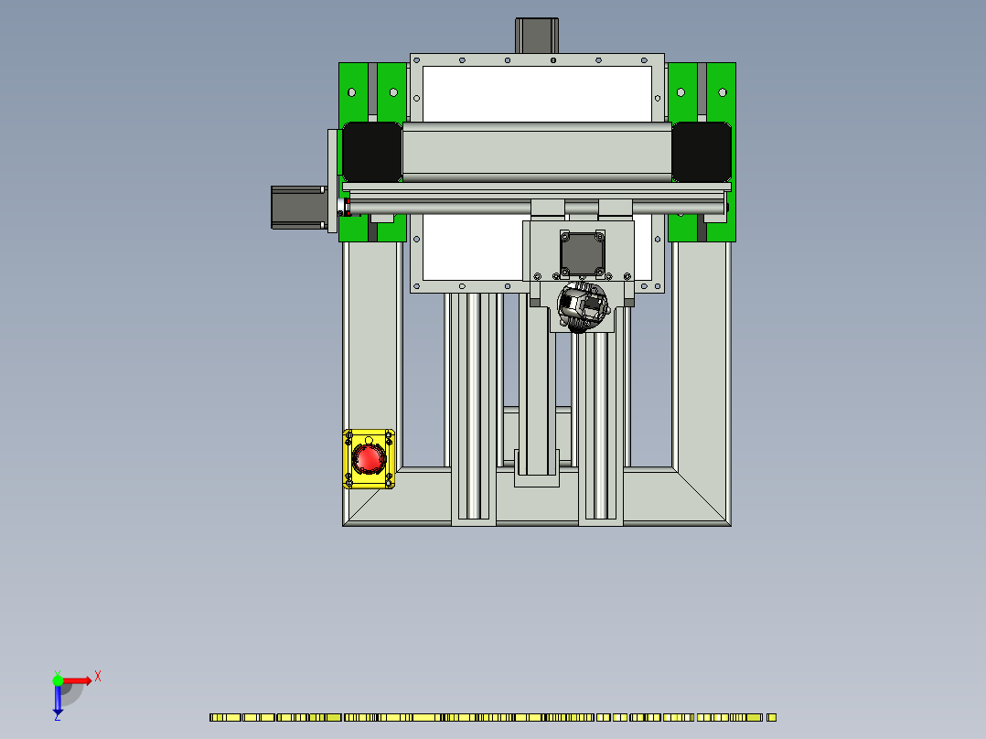 A8_桌面型三轴数控铣床SW2013俯视图