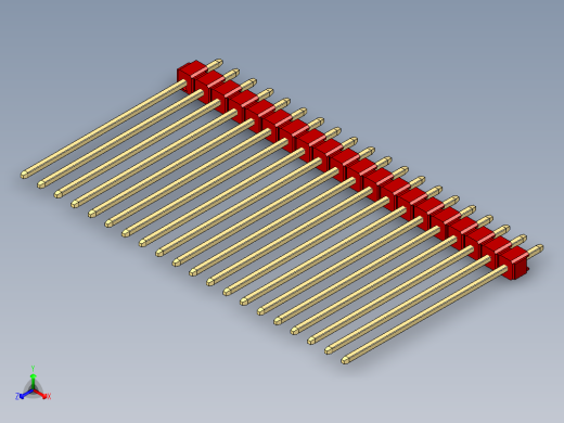 彩色公头100mil（2.54mm）系列-DS1021_red_1x20p_100mil_Type43_rev1.0