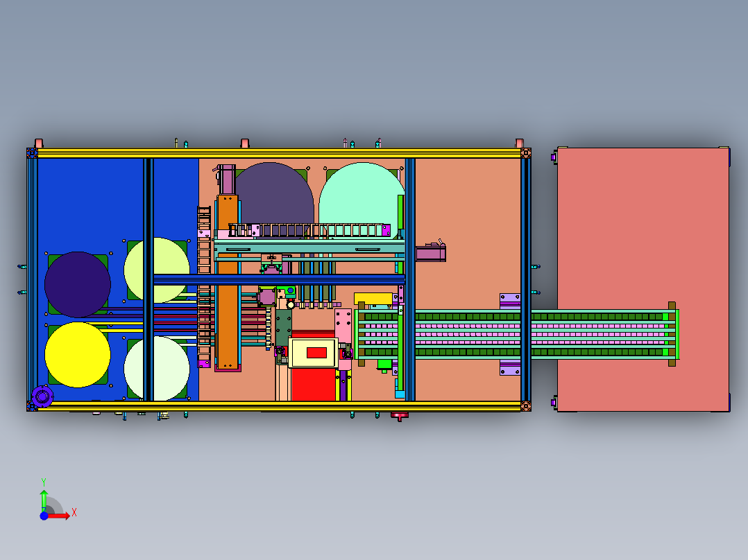 汽车保险丝盒子自动装配装置前视图
