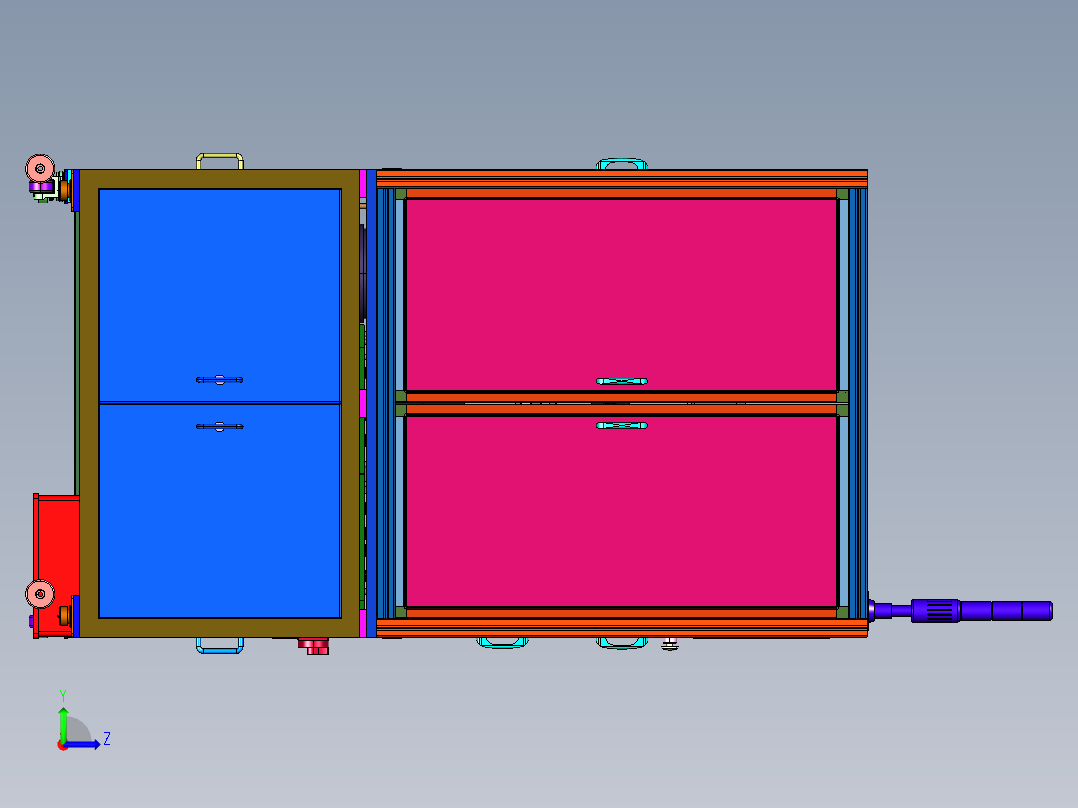 汽车保险丝盒子自动装配装置左视图