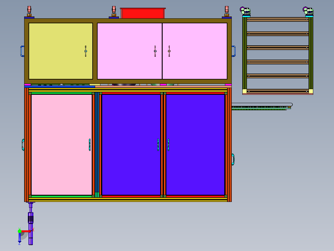汽车保险丝盒子自动装配装置俯视图