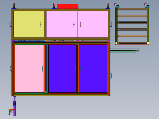 汽车保险丝盒子自动装配装置俯视缩略图