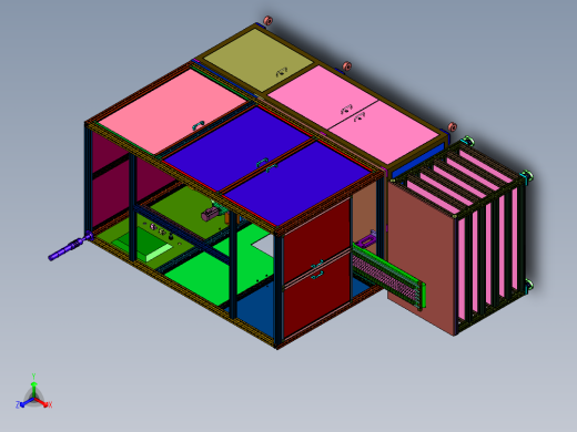 汽车保险丝盒子自动装配装置正等轴测缩略图