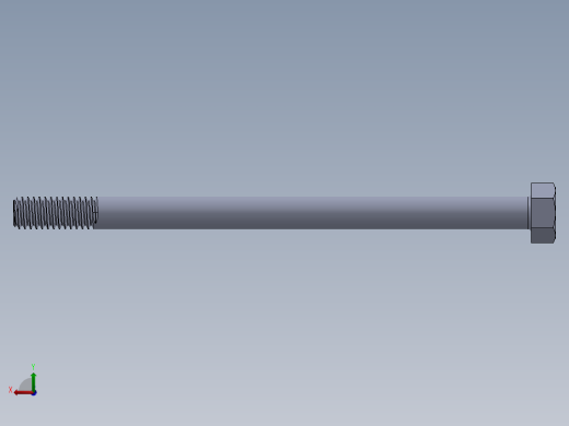 UNC 六角螺栓-Hex Bolt 0.3125-18 x 5.SLDPRT后视缩略图