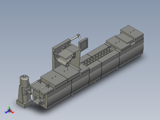 国外包装生产线模型