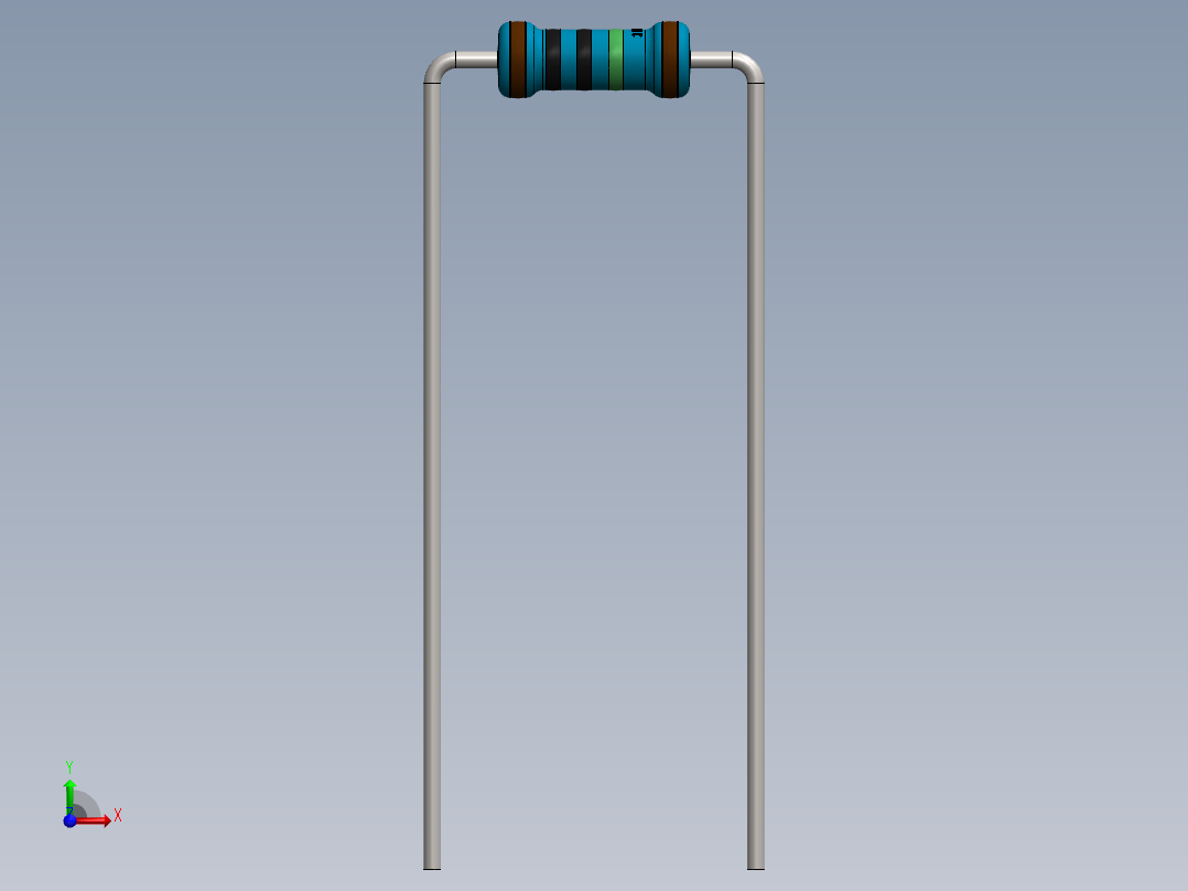 电容器 二极管 电阻器-Resistor 10M Ohm Blue前视图