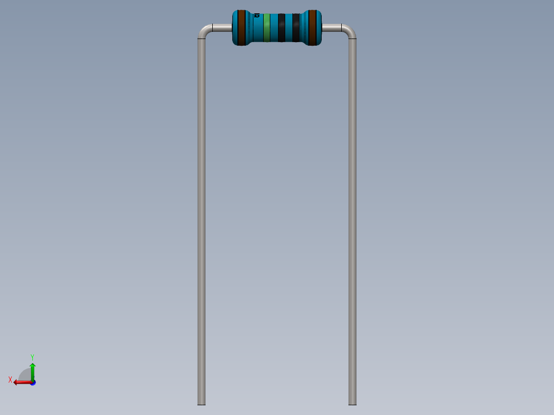 电容器 二极管 电阻器-Resistor 10M Ohm Blue后视图
