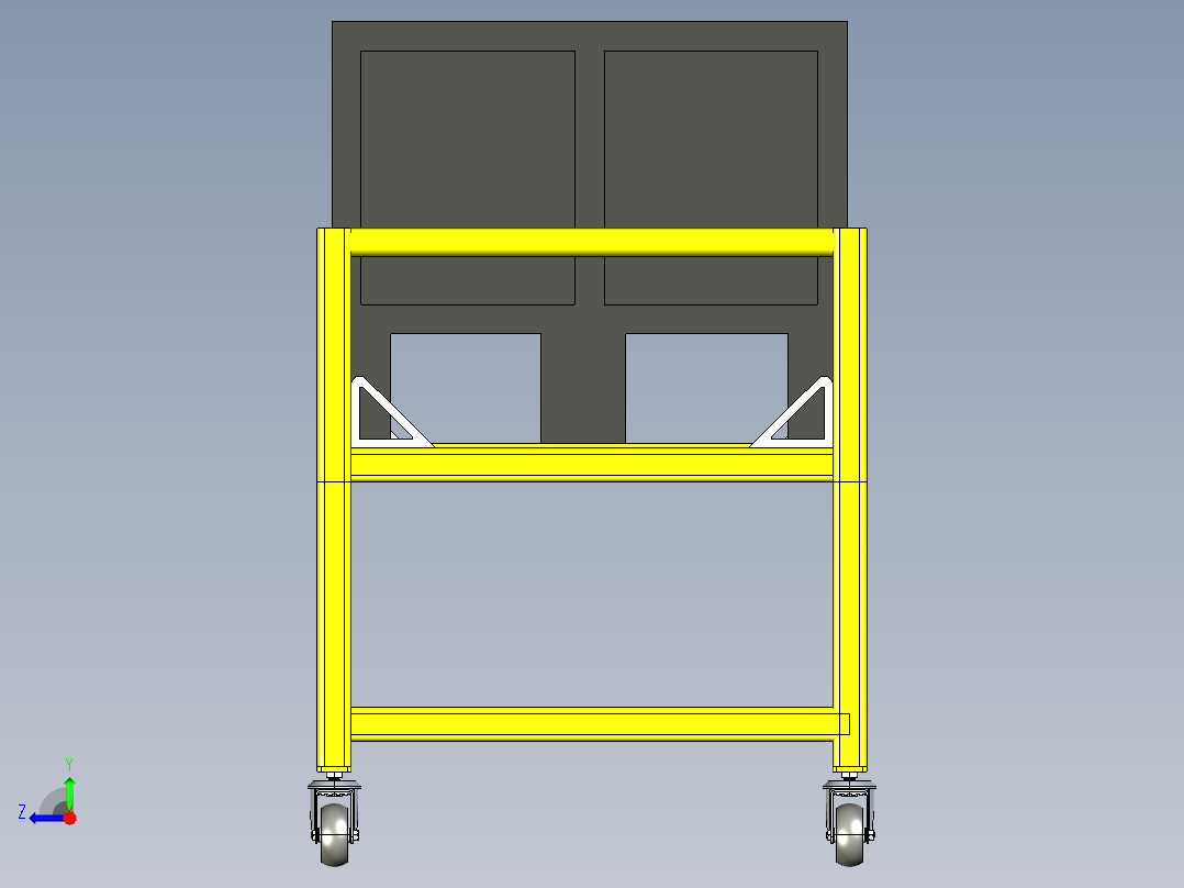 平板推车右视图