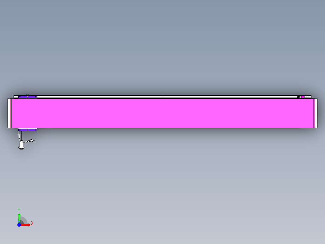 威洛博VL系列直线电机模组-VL17E1-S1550前视图