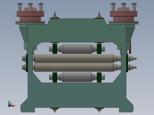 板料矫直机设计【三维SolidWorks】前视缩略图