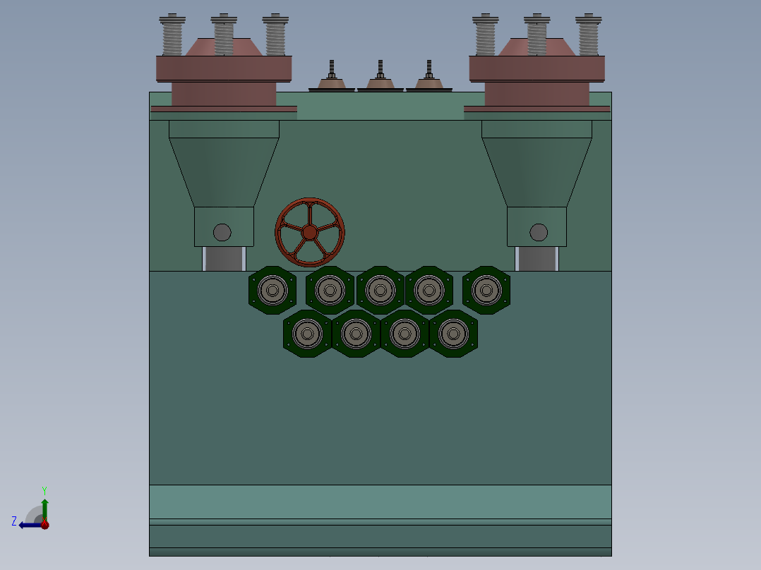 板料矫直机设计【三维SolidWorks】右视图