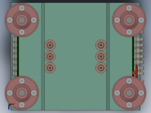 板料矫直机设计【三维SolidWorks】俯视缩略图