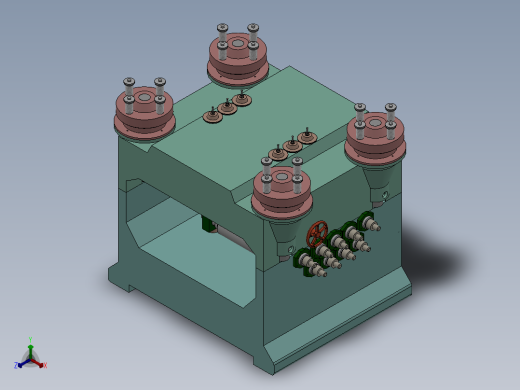 板料矫直机设计【三维SolidWorks】正等轴测缩略图