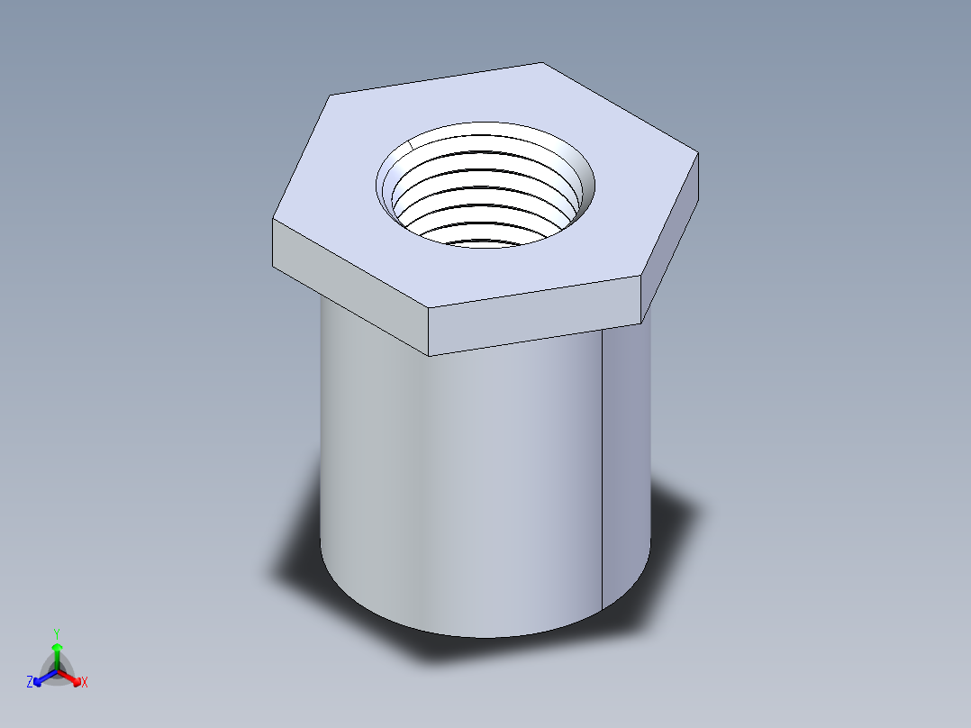 聚氯乙烯配件17-Sch80_ReducerBushing_FPTxSPIG_838-072_0.5in x 0.25in主视图