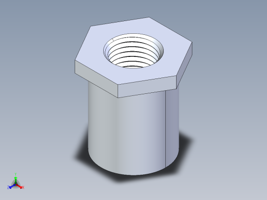 聚氯乙烯配件17-Sch80_ReducerBushing_FPTxSPIG_838-072_0.5in x 0.25in正等轴测缩略图