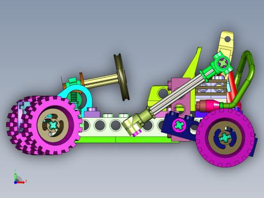 跑跑卡丁车小汽车模型前视缩略图