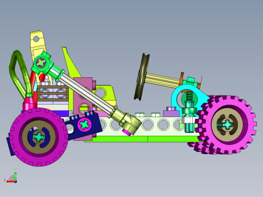 跑跑卡丁车小汽车模型后视缩略图