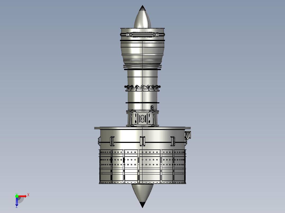 航空发动机俯视图