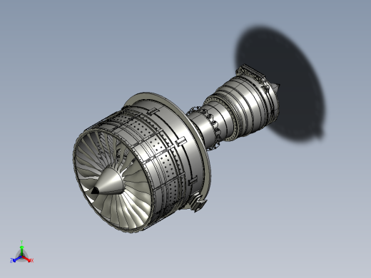航空发动机正等轴测缩略图