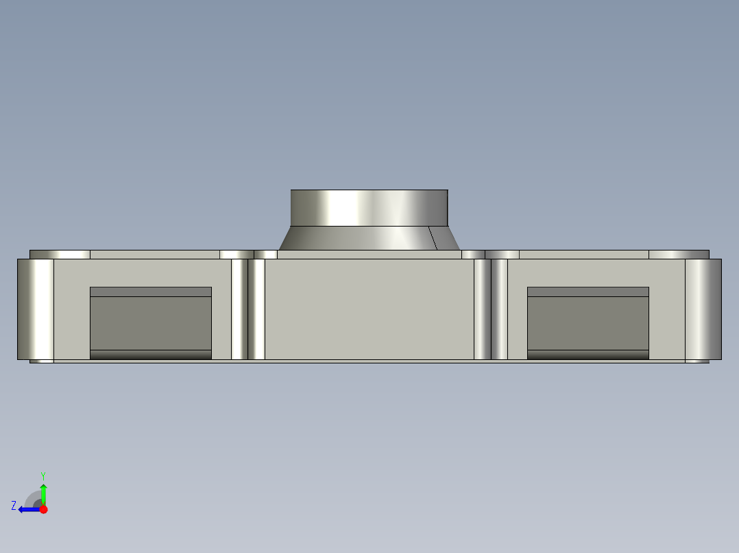 13.4㎜ x 2.9㎜ SMD轻触开关右视图