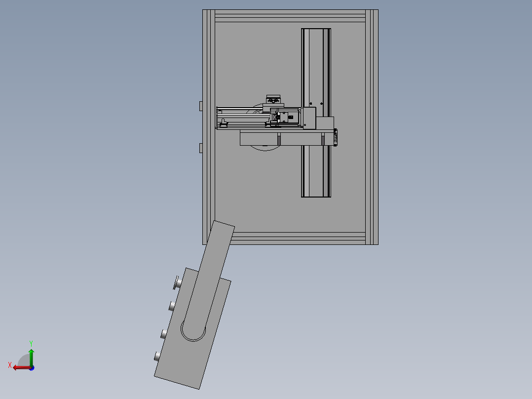 三轴涂胶机后视图