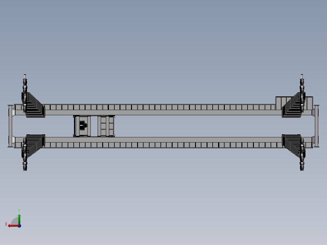 门式起重机设备设计后视图