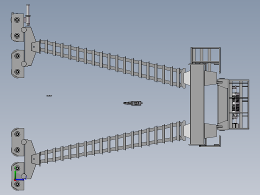门式起重机设备设计左视缩略图
